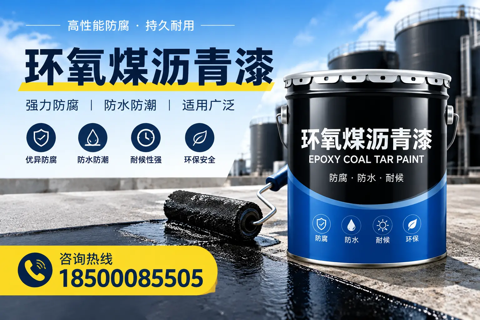 选择环氧煤沥青漆的五大理由,红河客户必知